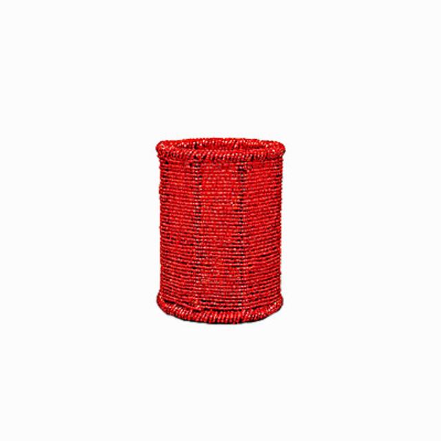 Rental store for votive holder red beaded in the San Jose metro area